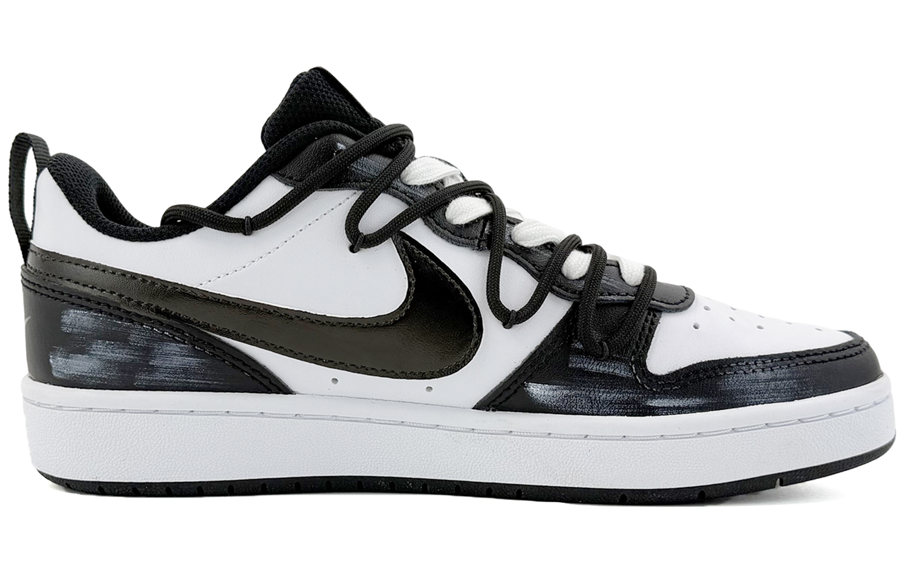 Nike Court Borough Sui Heart, Dark Night Rose Low top Kids' Skateboarding Shoes Black Gray Teenagers — фото 3