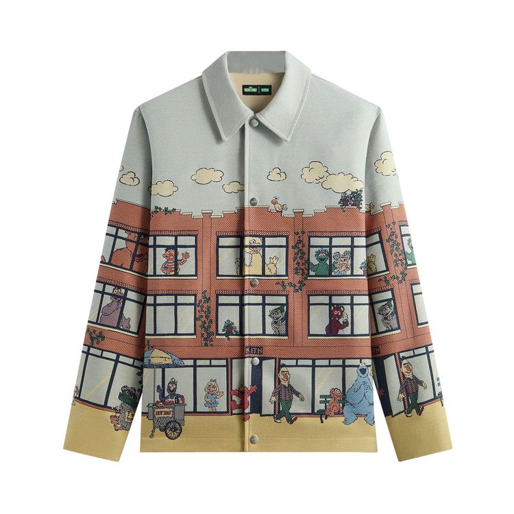 

Куртка Kith x Sesame Street Lafayette St Tapestry Jacket 'Powder', серый
