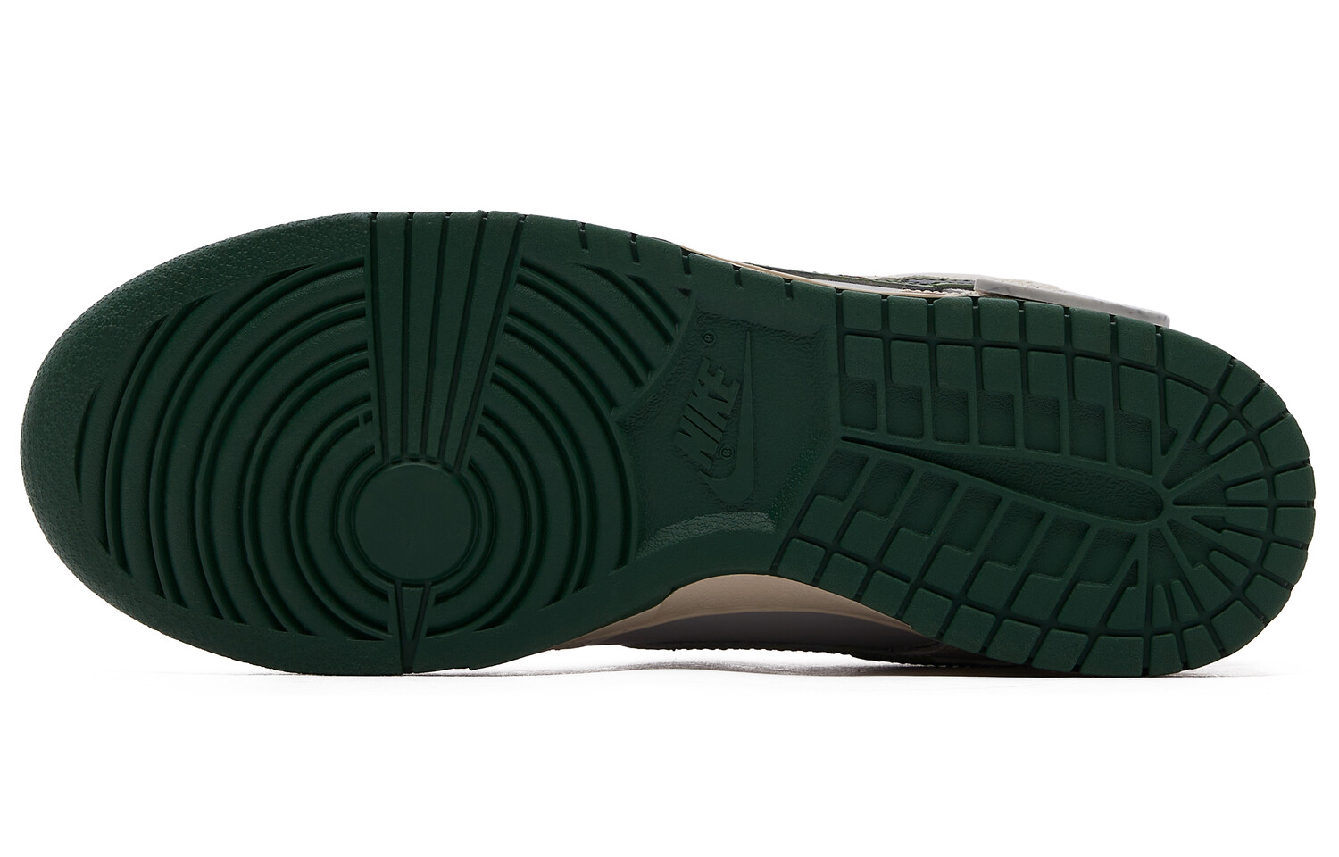 Кроссовки Nike Dunk Skateboarding Shoes Unisex Low-top Black/grey/green, зеленый — фото 4