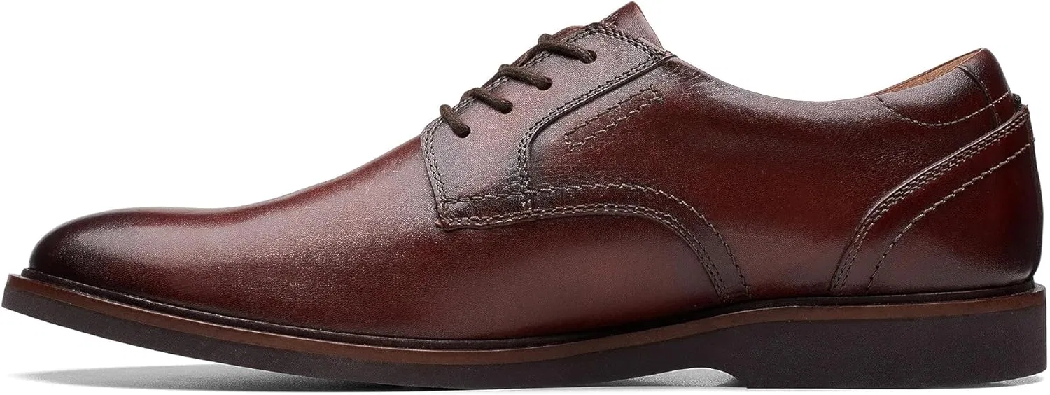 Женские кружевные оксфорды Clarks Malwood, Brown Leather — фото 2