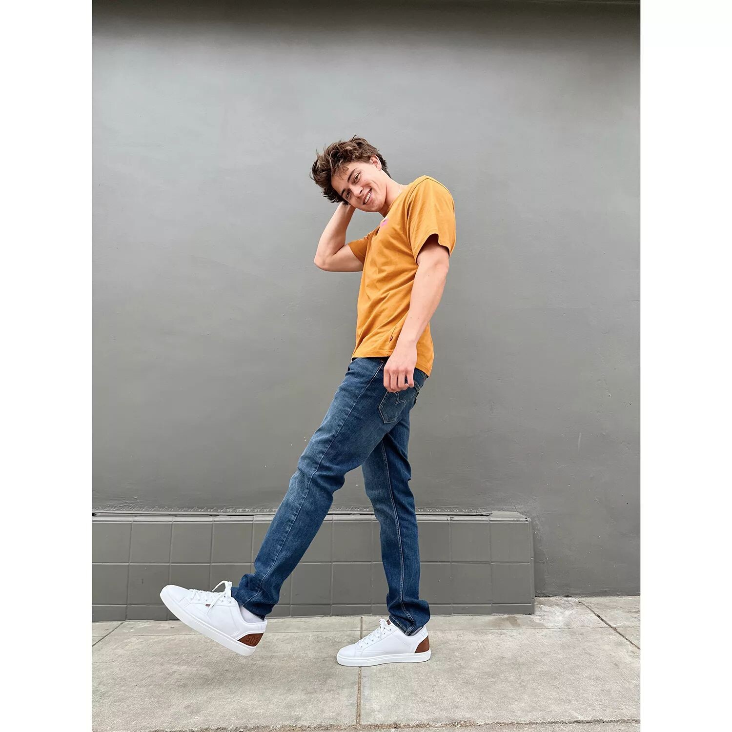 Мужские эластичные джинсы узкого кроя Levi's 511 — фото 3