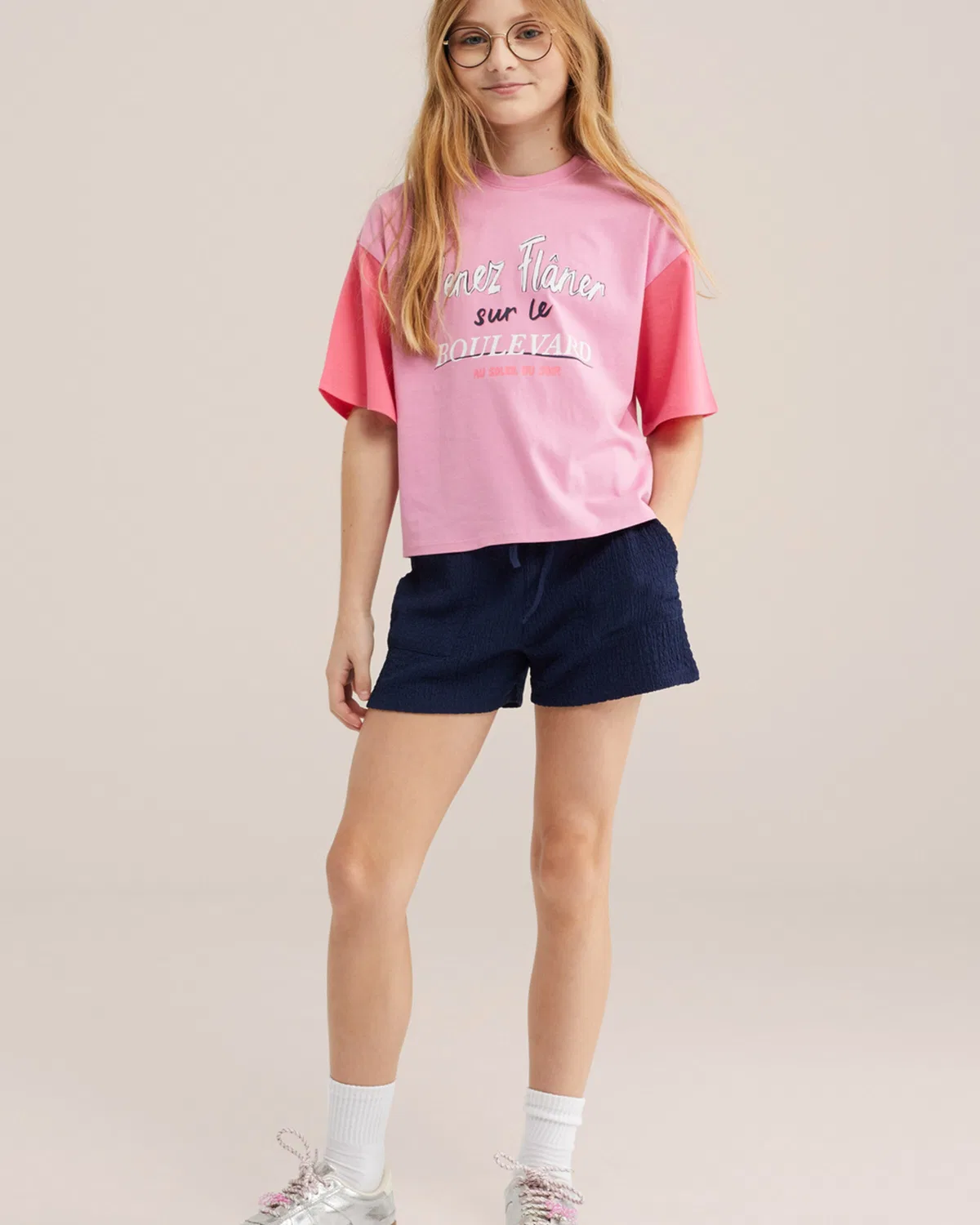 Брюки свободного кроя We Fashion, Marine Blue — фото 4