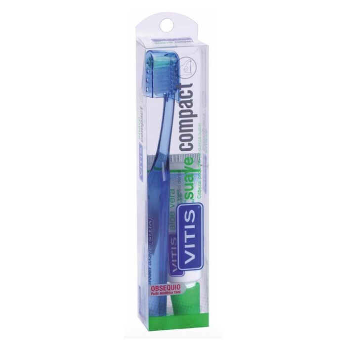 

Набор косметики Cepillo Contact Dental + Pasta Dentrífrica 15ml Vitis, Medio