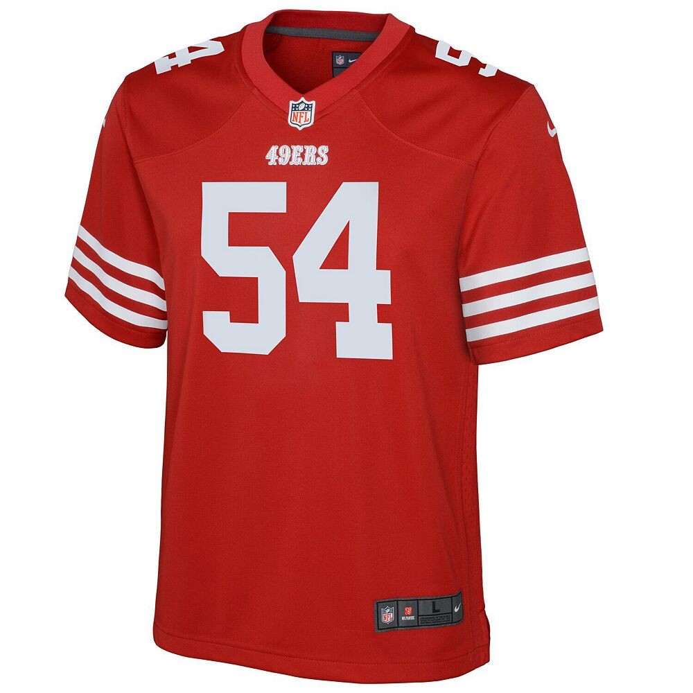 Молодежная игровая майка Nike Fred Warner Scarlet San Francisco 49ers, красный — фото 3