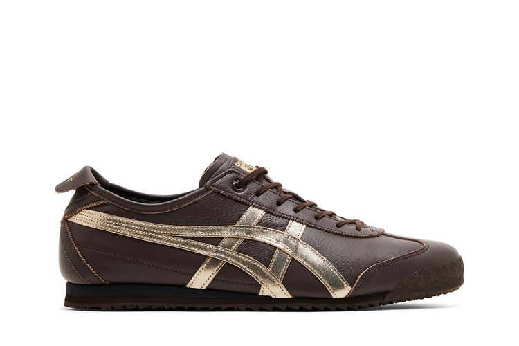 

Кроссовки Onitsuka Tiger Mexico 66 SD Licorice Brown Champagne, коричневый