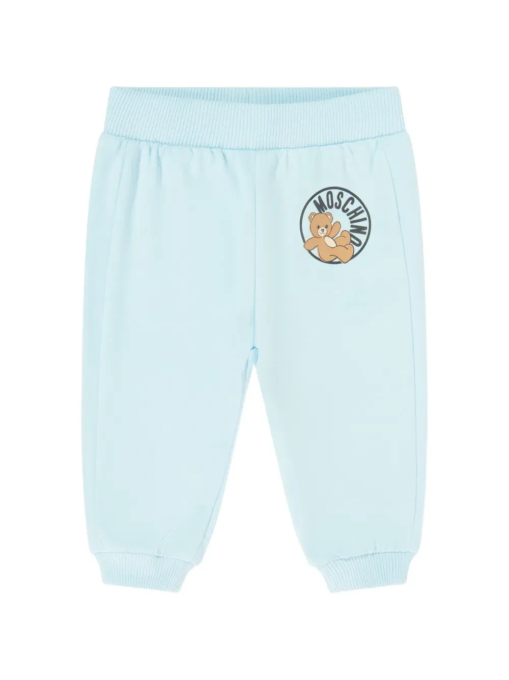 Спортивный костюм с изображением медведя Moschino Kids, синий — фото 4