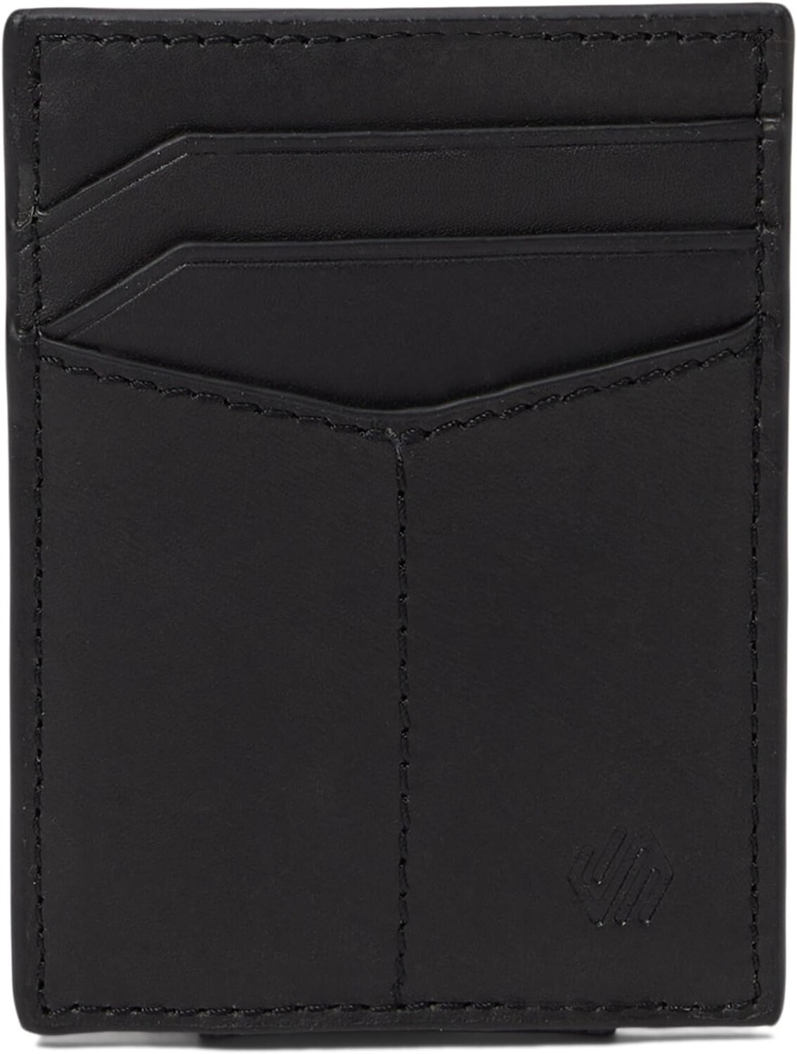 

Кошелек Rhodes с передним карманом Johnston & Murphy, цвет Black Full Grain