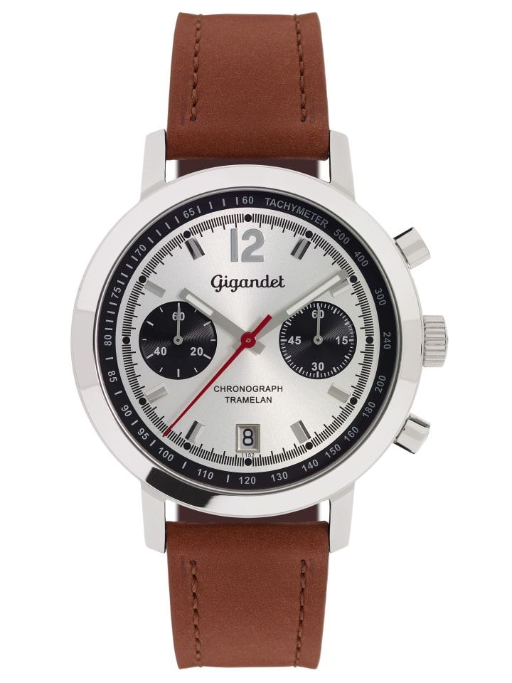 

Gigandet Кварцевые часы "TRAMELAN" в коричнево-серебристом цвете