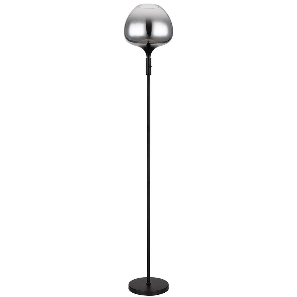 

Торшер, металл, черный, дымчатое стекло, H 165 см Globo Lighting