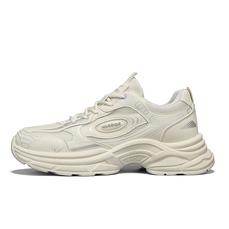 

WARRIOR Нескользящие легкие низкие повседневные туфли мужские бежевого цвета