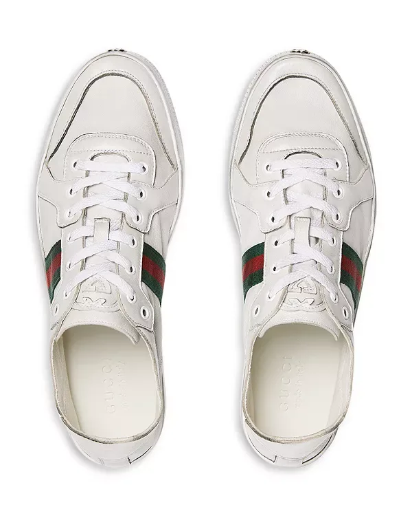 Низкие кроссовки Gucci, White — фото 2