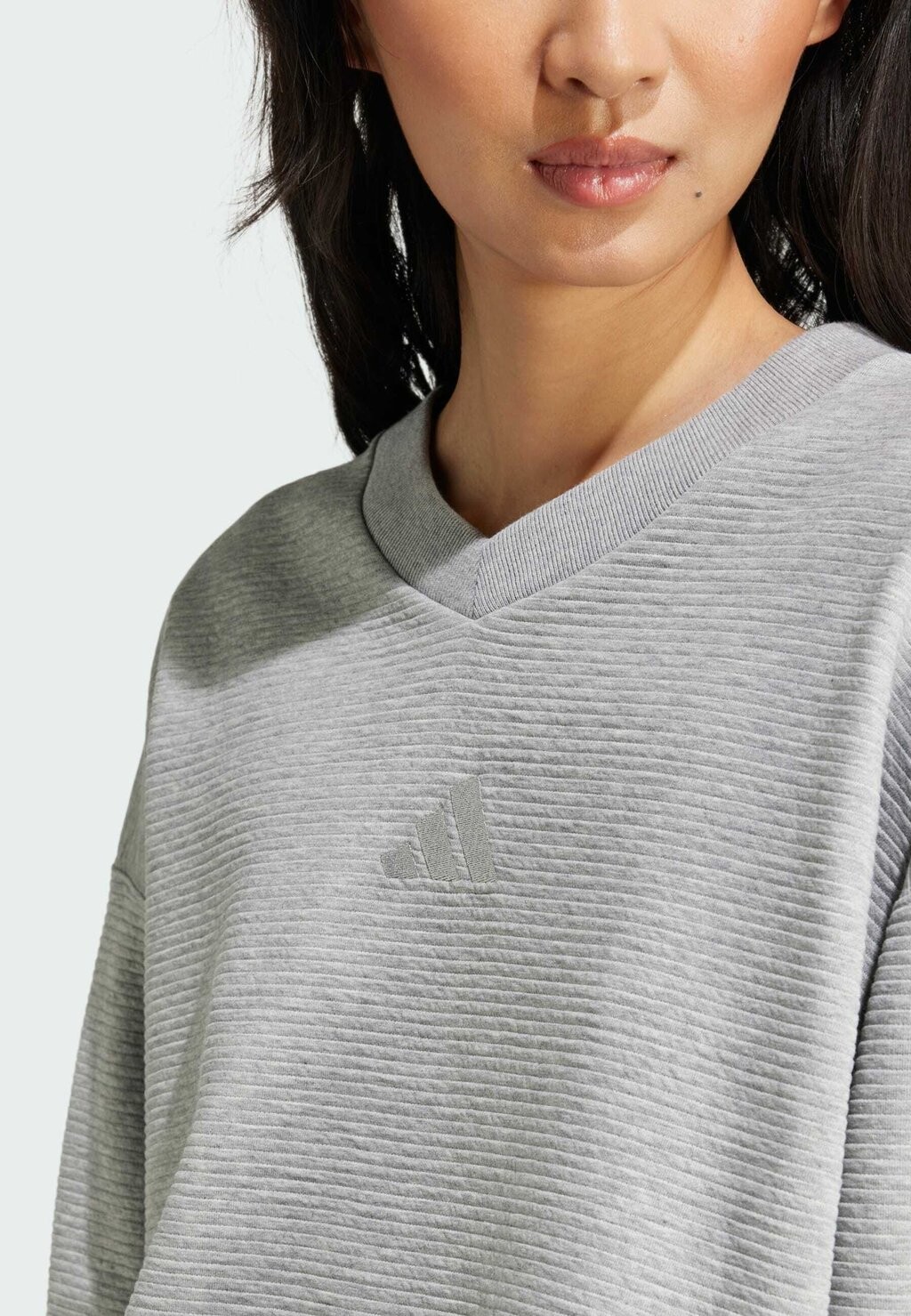 

Вязаный свитер V-NECK adidas, серый