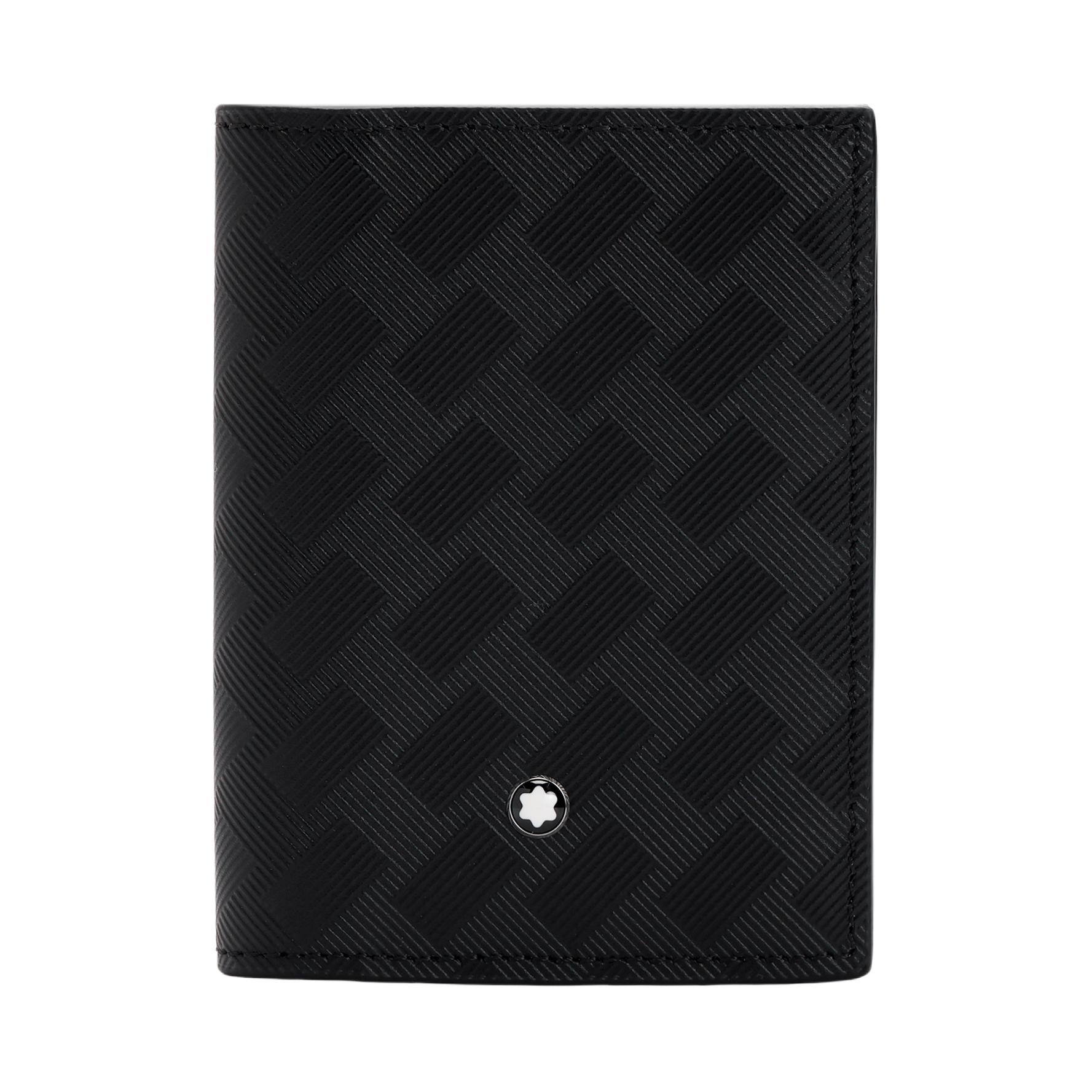

MONTBLANC Кожаный визитник мужской черный Cow Leather