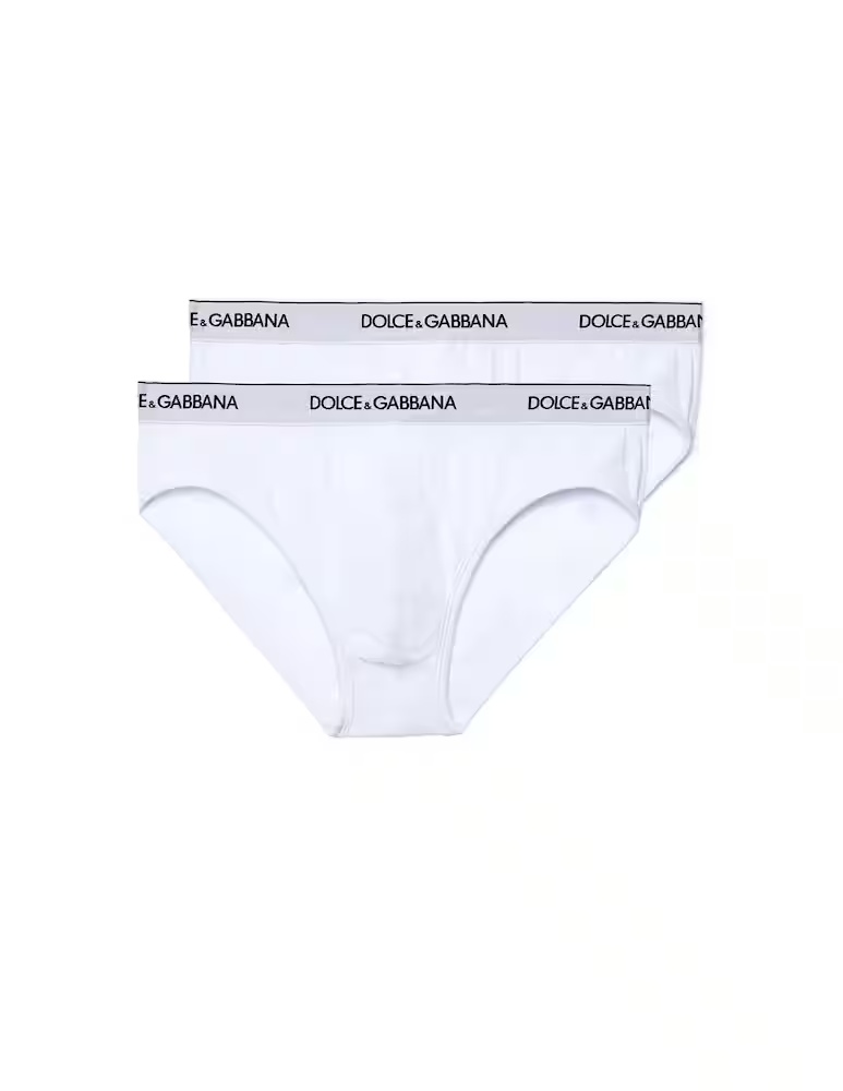 

Трусики из эластичного хлопка Dolce & Gabbana, цвет Bianco Ottico