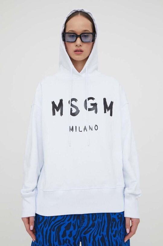 

Хлопковая толстовка MSGM, белый