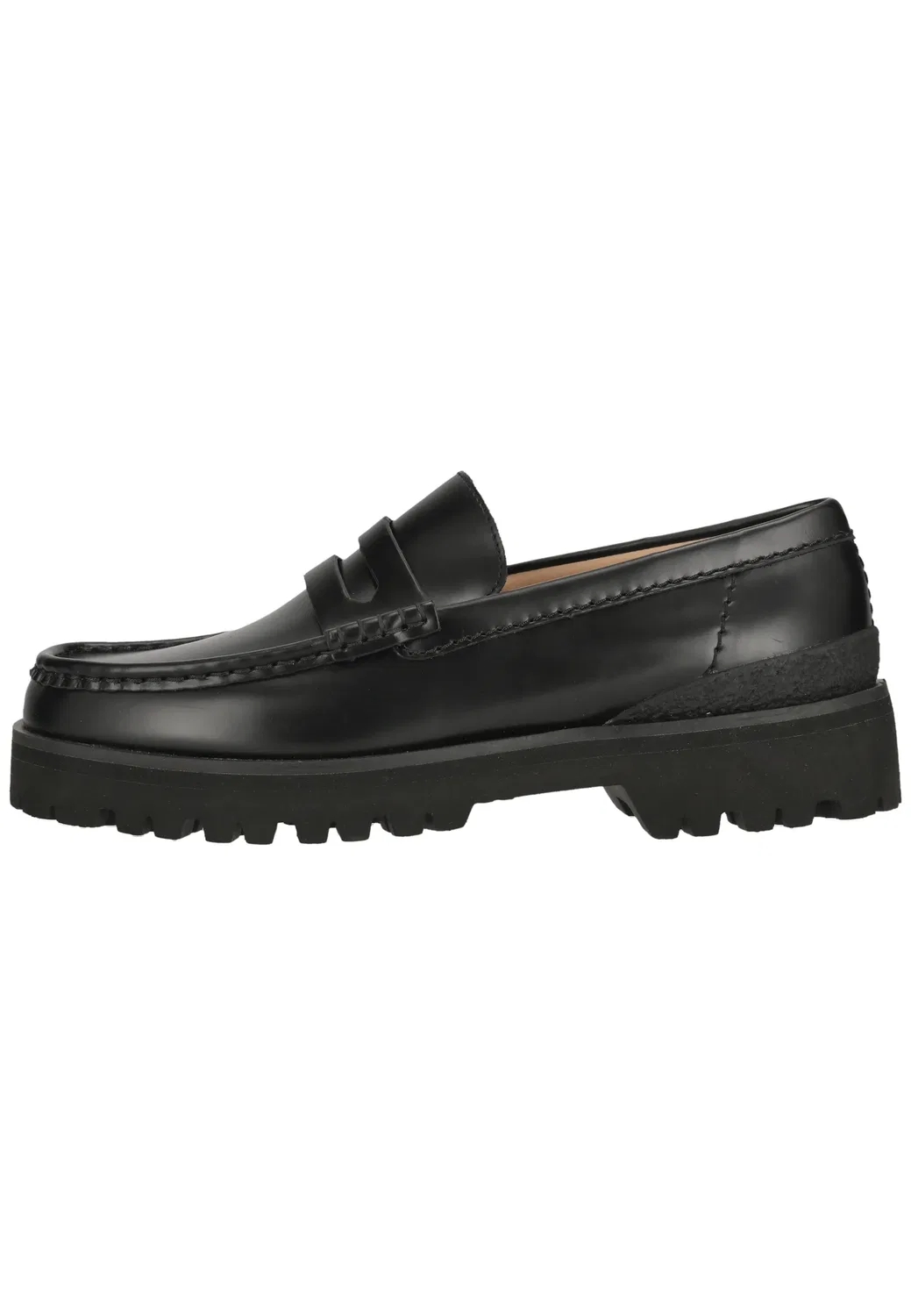 Слипоны с тиснением, Clarks, черная кожа — фото 3