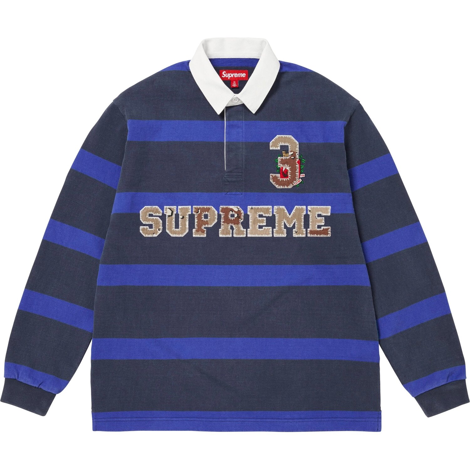 Футболка в полоску Unisex Supreme, белый/черный — фото 3