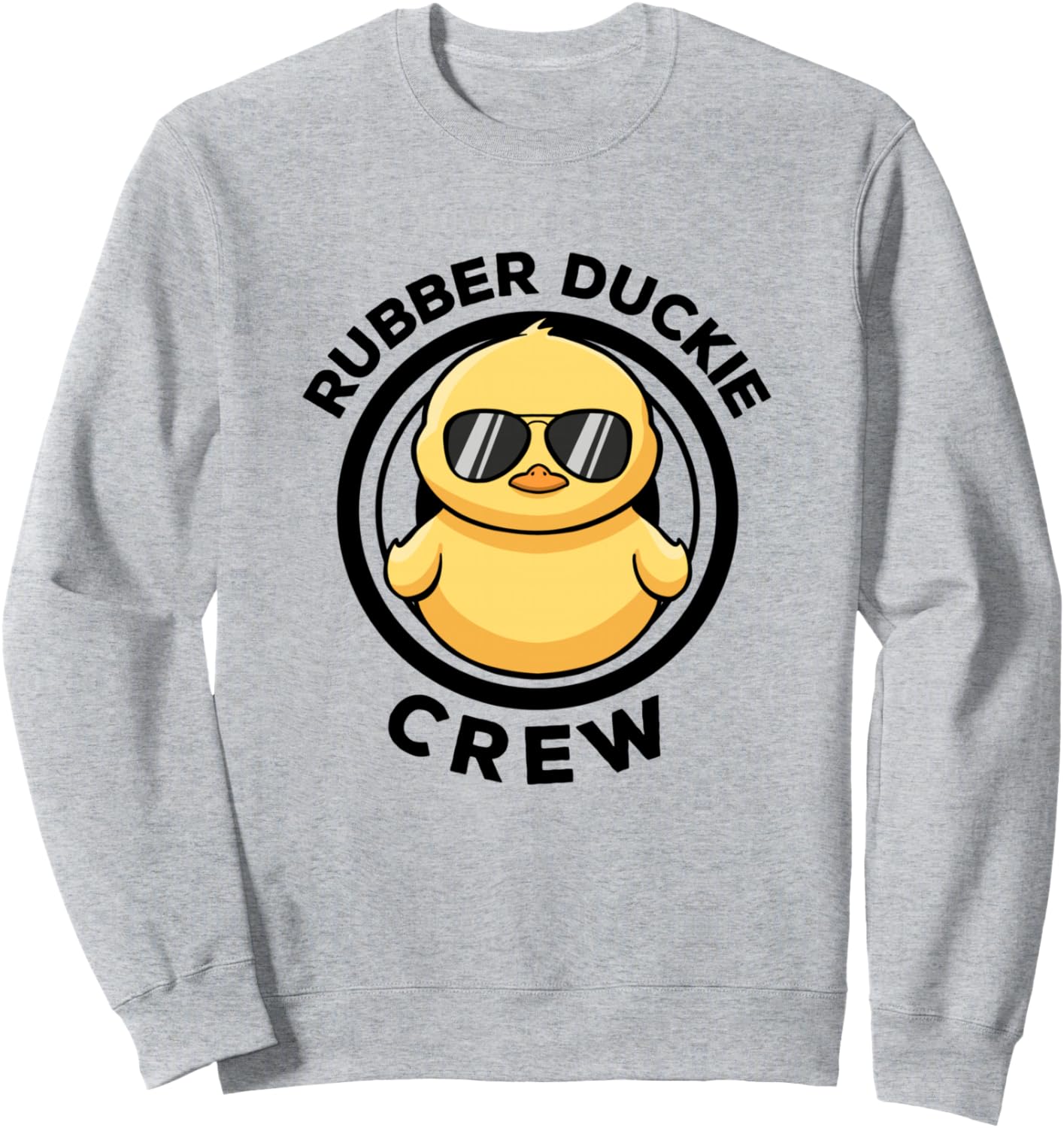

Футболка с забавной резиновой уточкой Rubber Ducky Crew I Love Ducks Lovers Funny Rubber Duckie Cute Duck Lady Ducky Duck Mom, серый
