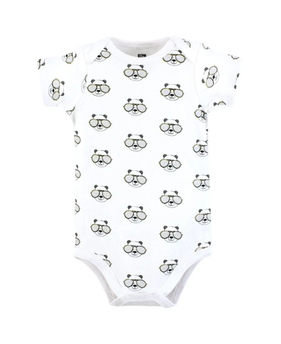 Комплект из трех мягких хлопковых боди Hudson Baby, Cool Panda — фото 4