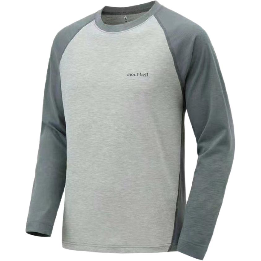 

Футболка с рукавом реглан для мужчин MONTBELL, heather серый/gh/hc