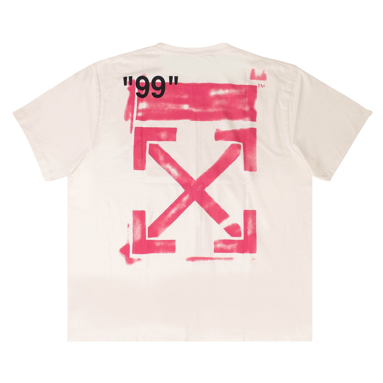 Off-White Футболка с трафаретным логотипом Белая — фото 2