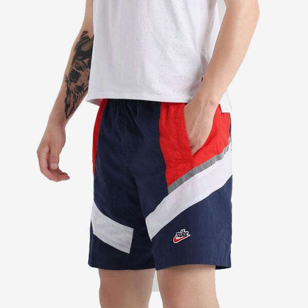 Шорты sportswear heritage windrunner 'dark red white' Nike, мультиколор — фото 4