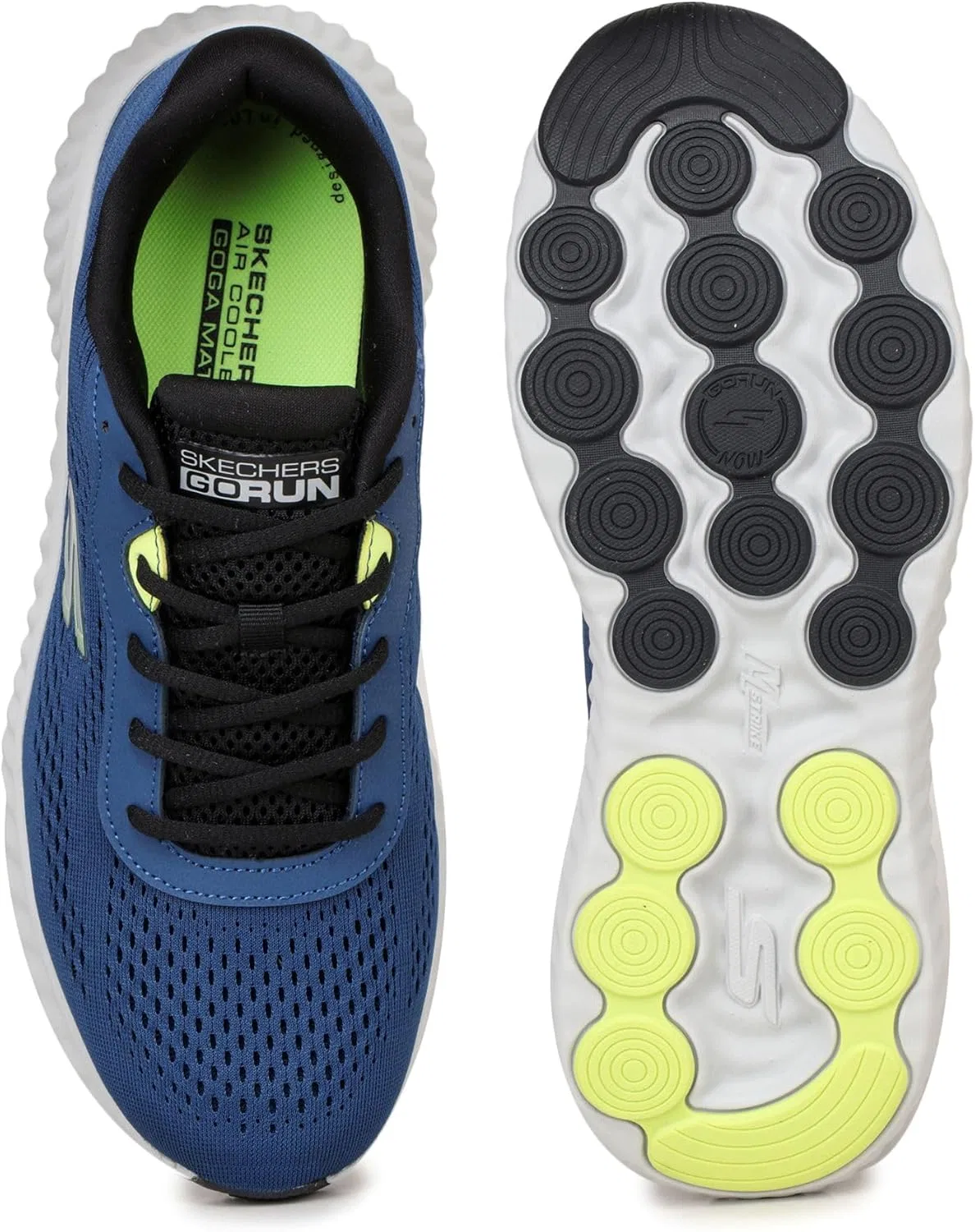 Skechers Go Run Now Lightdrive Мужские кроссовки, Navy Textile Synthetic — фото 4