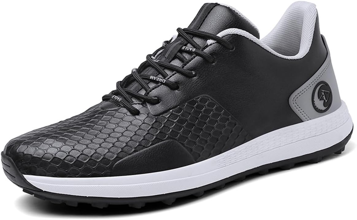 

Мужские гольф-туфли Водонепроницаемые кроссовки для гольфа Спортивные легкие нескользящие кроссовки для гольфа Omcam, черный