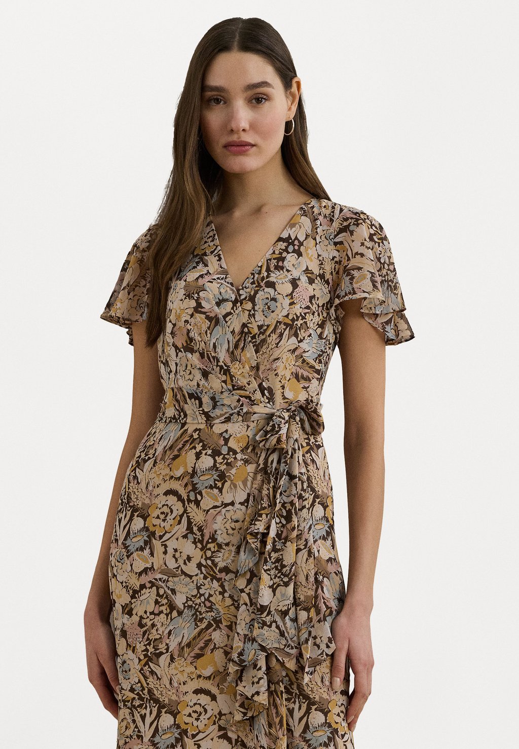 

Платье FARRYSH POLY CRINKLE GOWN Lauren Ralph Lauren, коричневый