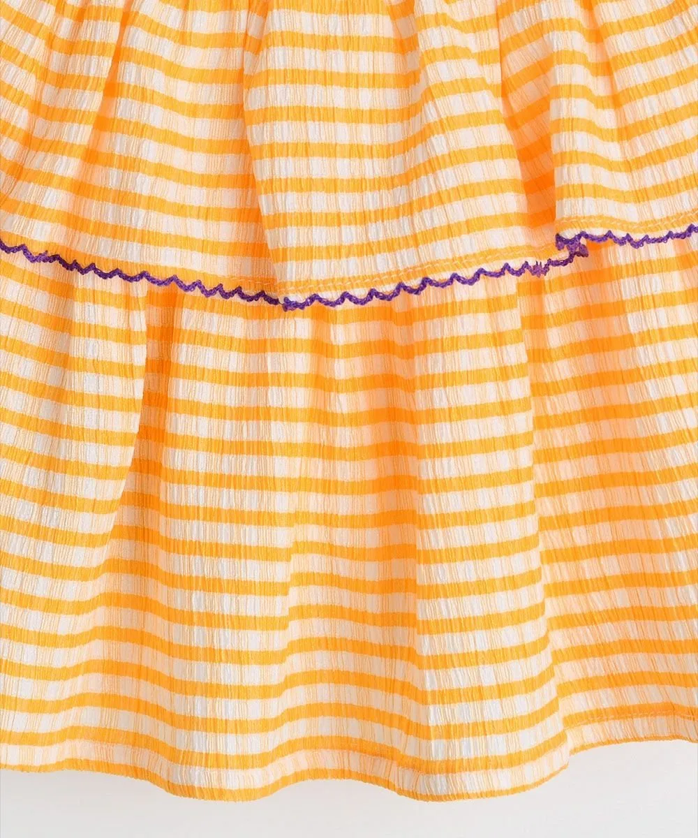Юбка в клетку «Роди» Moimoln, Yellow — фото 4