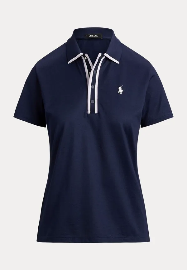 Рубашка-Поло приталенного кроя Polo Ralph Lauren, Refined Navy/Lilac/Ceramic White — фото 4