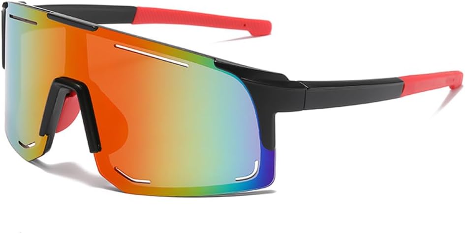 

Очки для верховой езды, велосолнцезащитные очки для мужчин и женщин, защита от ультрафиолета UV400, спортивные солнцезащитные очки для велосипеда, велосипедные очки, шоссейные очки Gogg KTUCN, Black Red