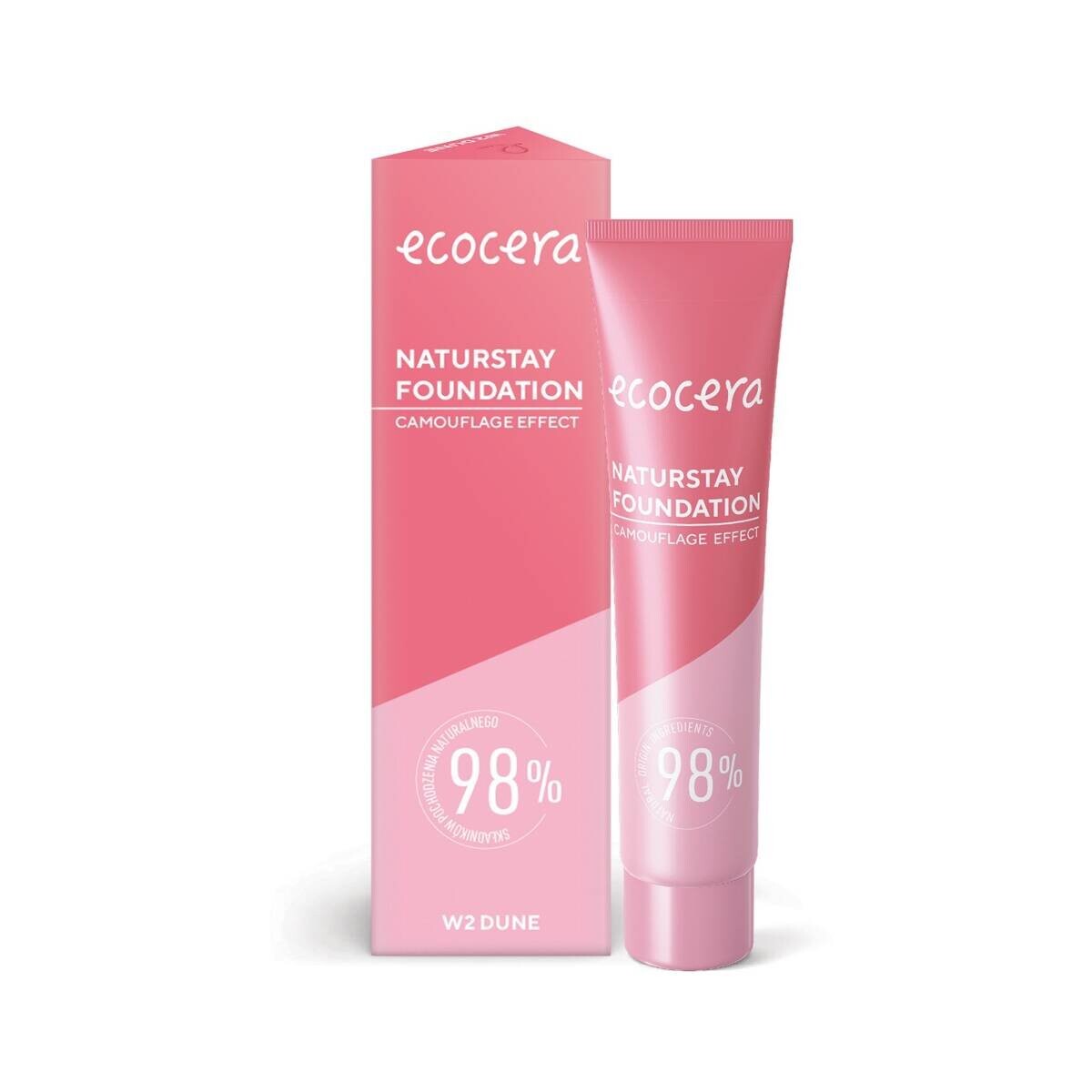 

Ecocera, Naturstay Foundation Natural Foundation - камуфляжный эффект W2 Dune, 30мл