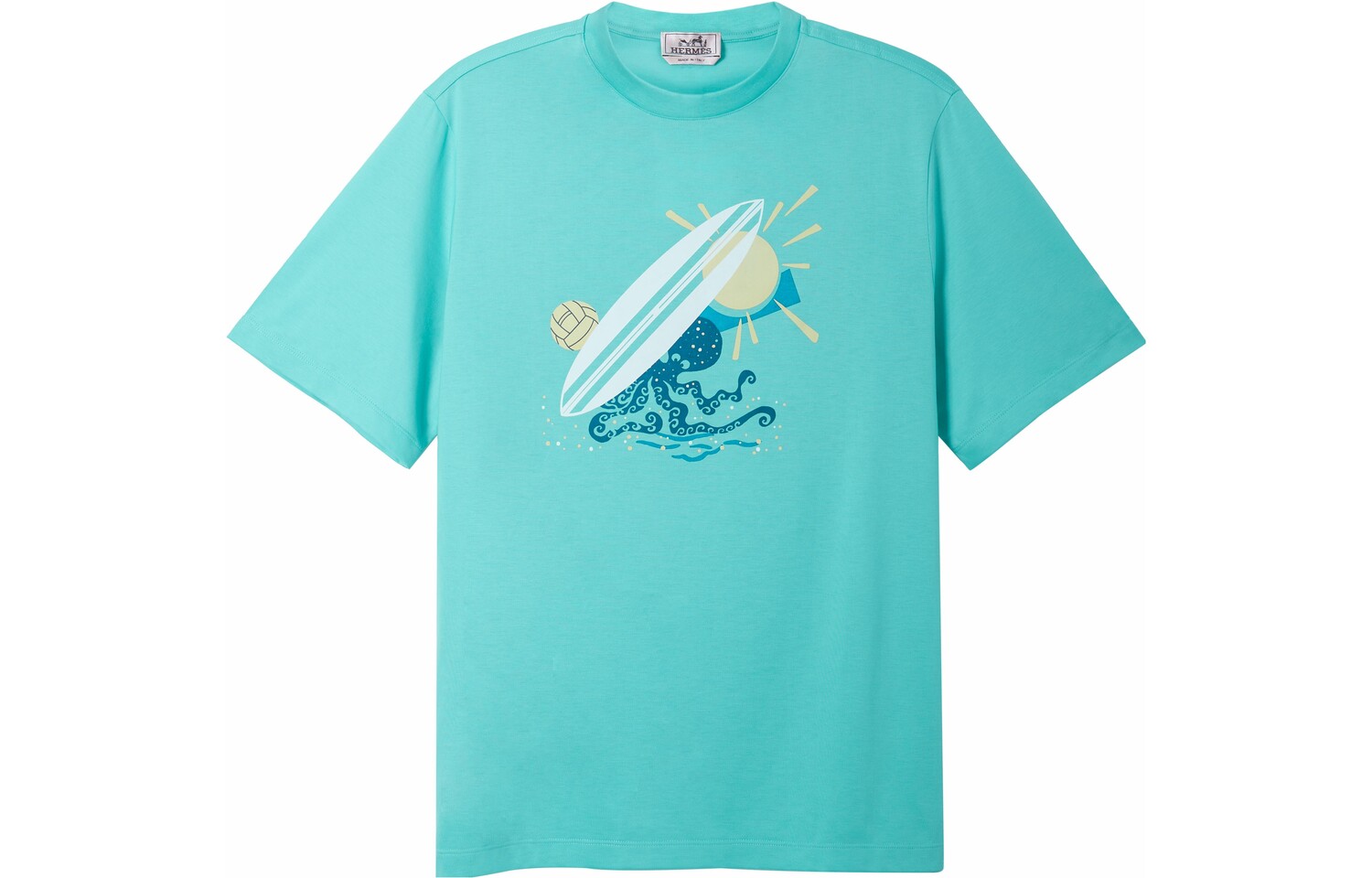 

Футболка мужская Lake Blue Hermes, цвет Lake Blue