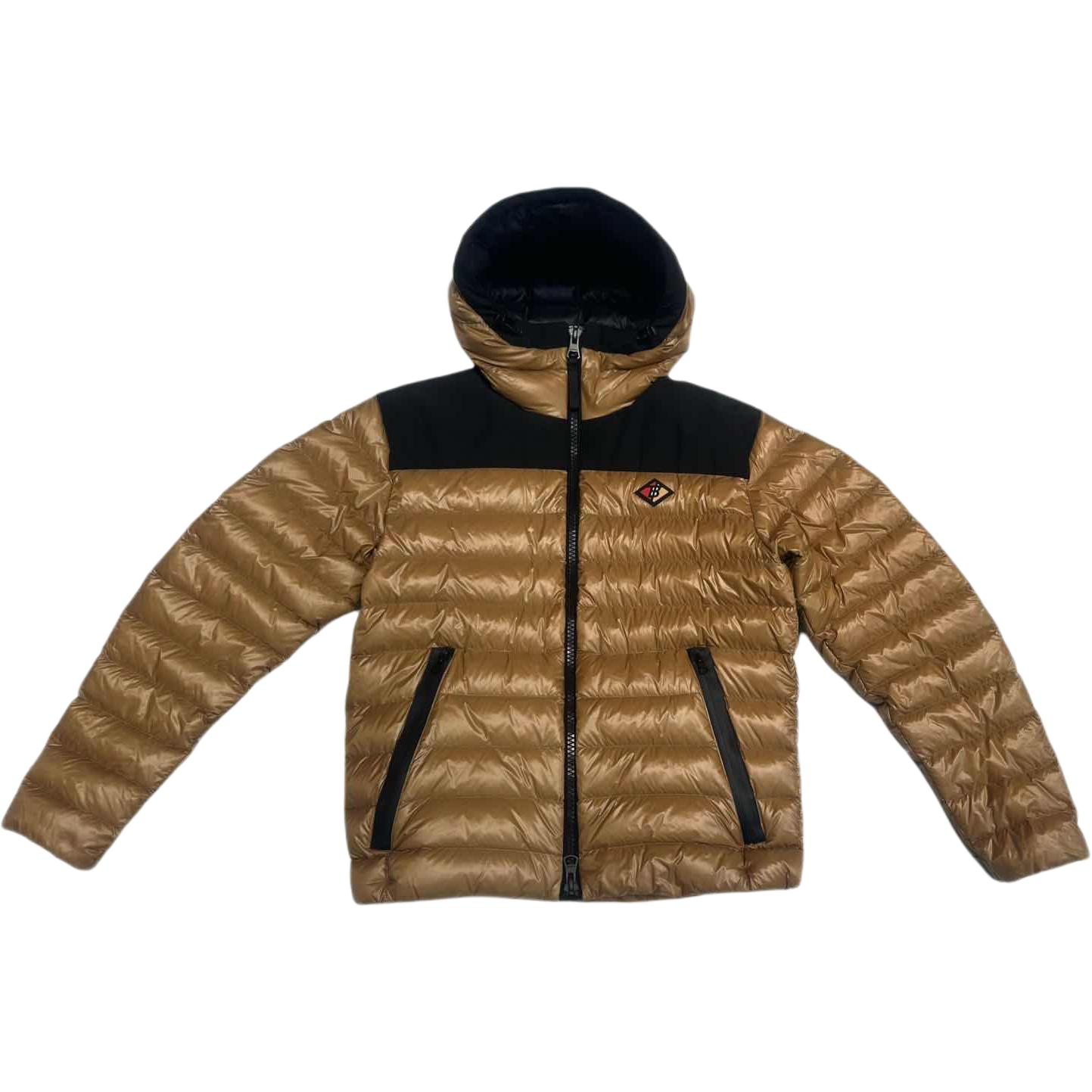 

Burberry Пуховик мужской с капюшоном, цвет khaki, модель Moderate