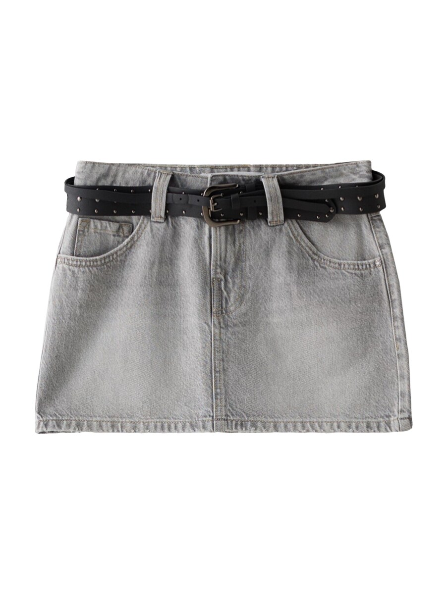 

Мини юбка Bershka, Light grey