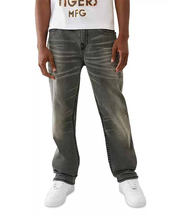 

Джинсы Bobby Super T Flap Baggy Jeans в винтажном сером цвете. True Religion, серый