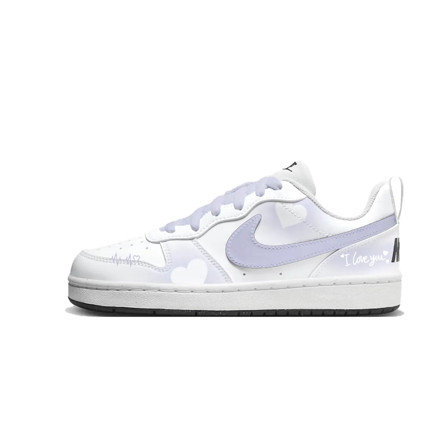 

Nike Скользящие устойчивые к истиранию низкие кроссовки для скейтборда court borough white kids'