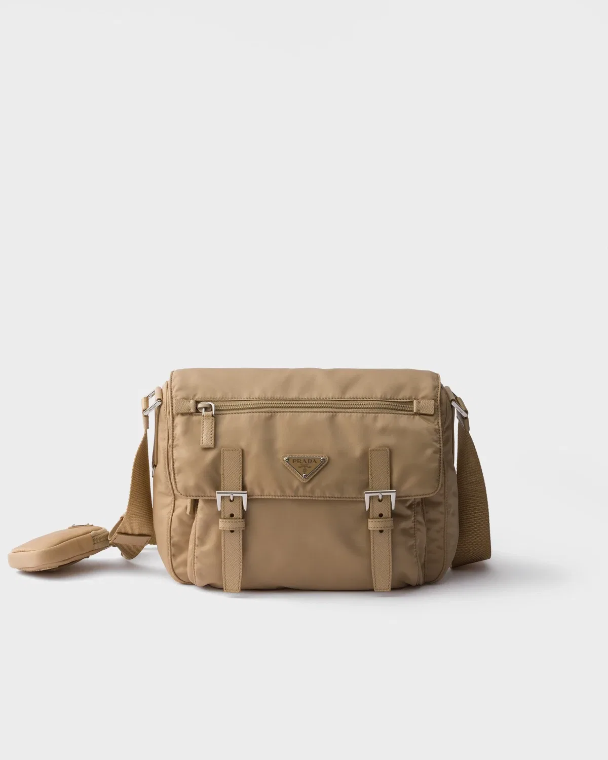 Сумка через плечо из Re-Nylon Prada, коричневый