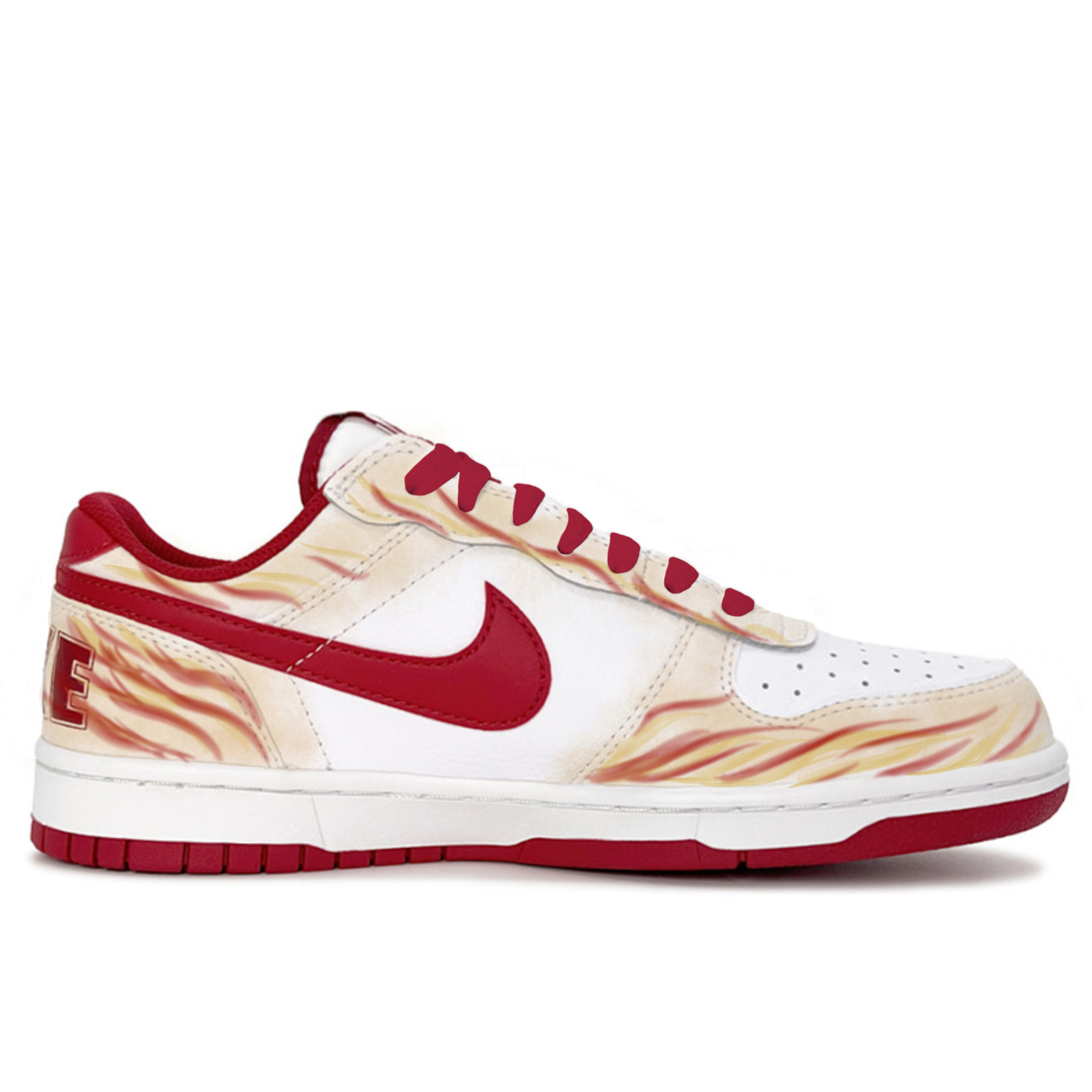 Nike Big Fenghuo Linju Coverage Abrasion Resistant Low top Skateboard Shoes мужские золото красный — фото 4
