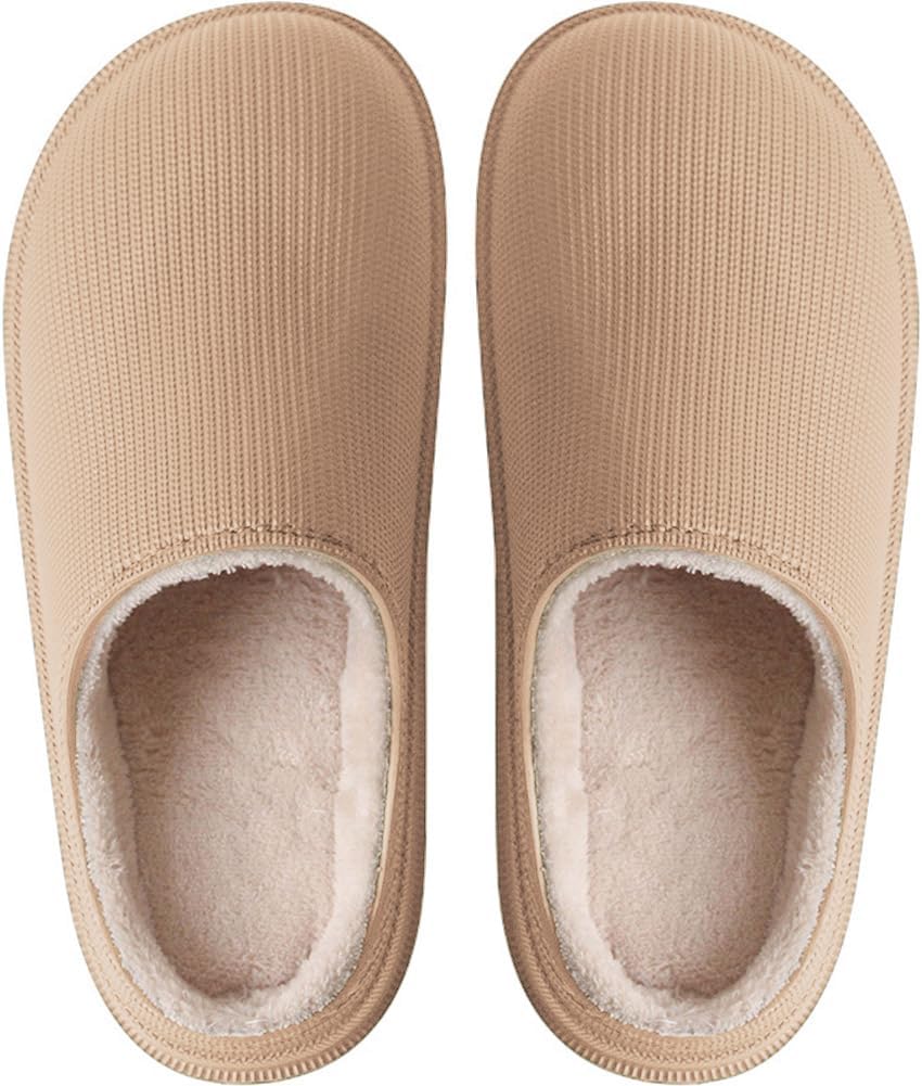 

Женские тапочки Rojeam, комфортные, водонепроницаемые, зимние, для сада, теплые домашние тапочки, для дома и улицы, для мужчин и женщин, коричневый