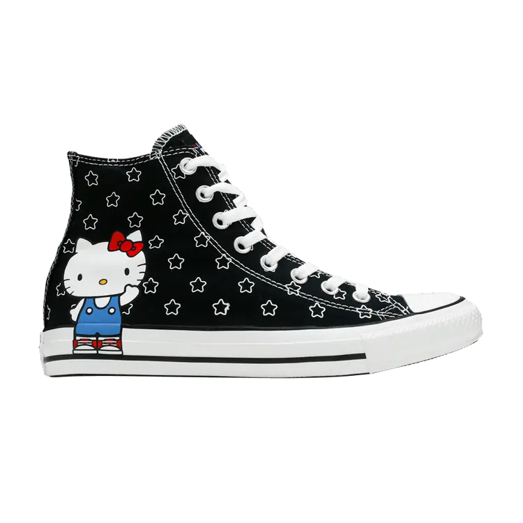 

Кроссовки Converse Hello Kitty x Chuck Taylor All Star High 'Black', черный