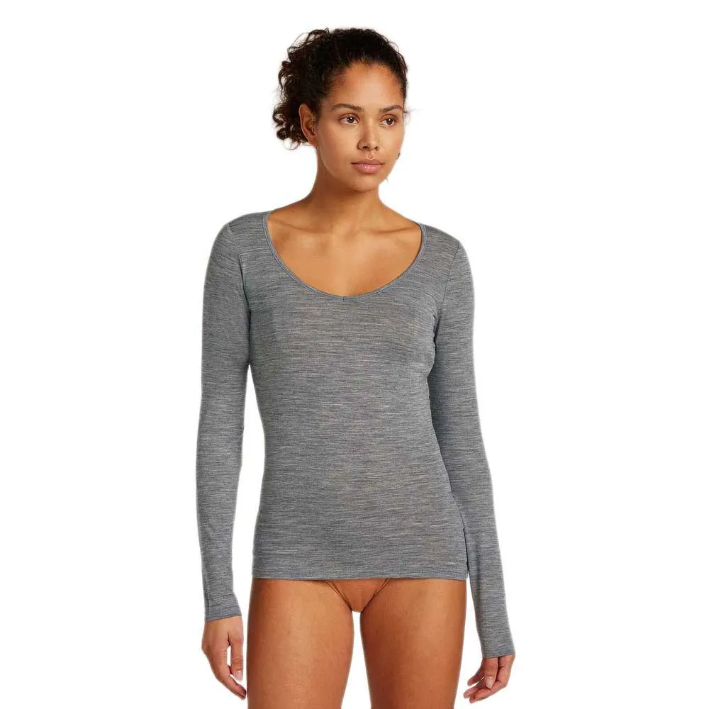 

Базовый слой Icebreaker Siren Sweetheart long sleeve, серый