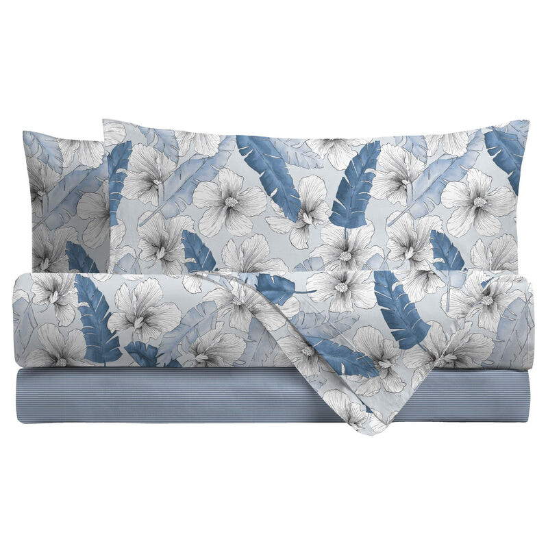 

Комплект для двуспальной кровати хлопка с принтом Amo Lacasa, мультиколор