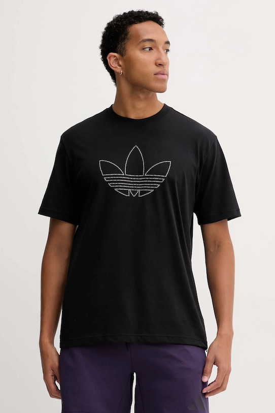 

Футболка из хлопка с заклепками Adidas Originals, черный