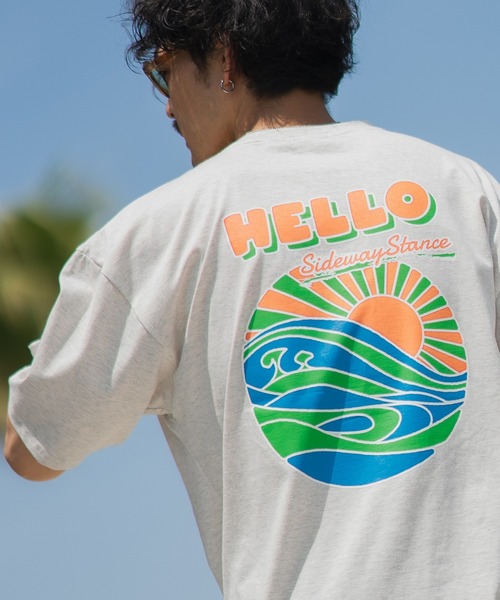 

Футболка с коротким рукавом, графический принт SIDEWAY STANCE, серый