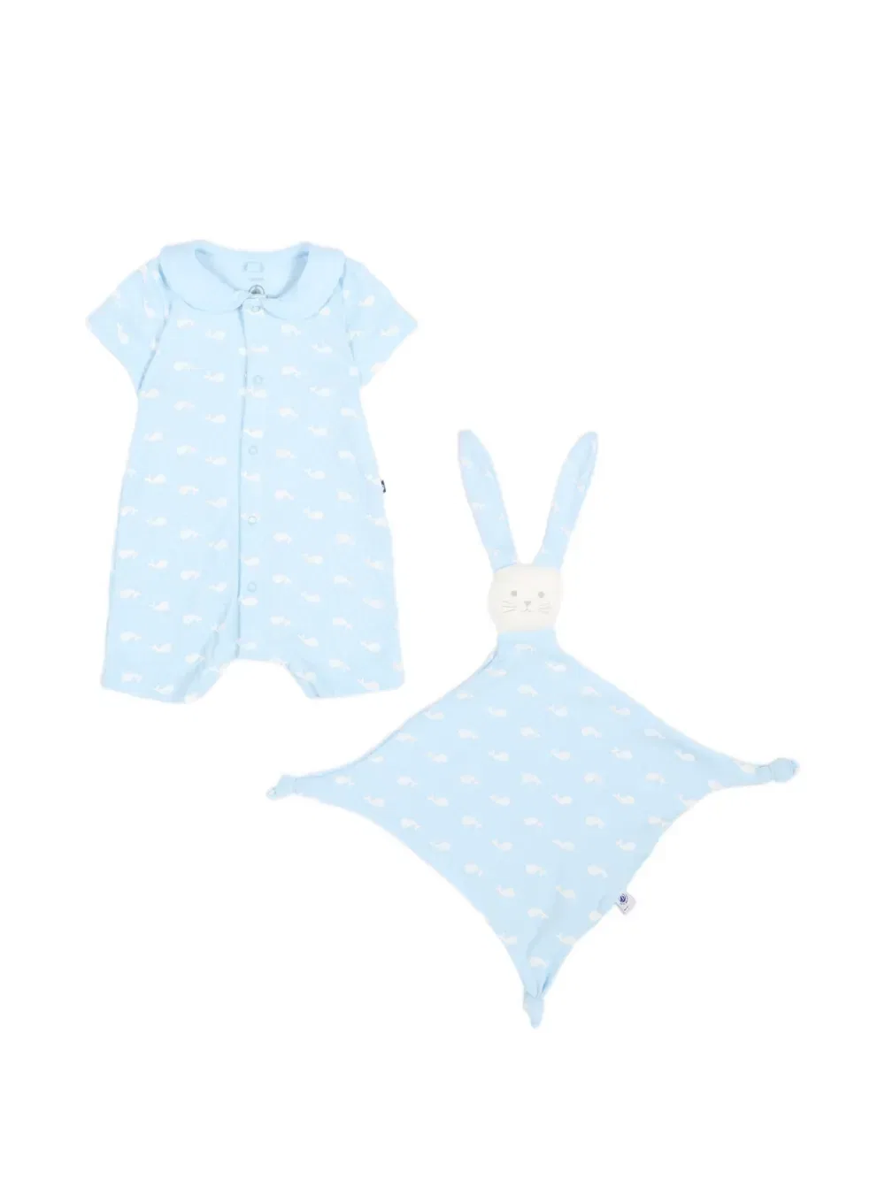 Комбинезон с принтом кита Petit Bateau, синий