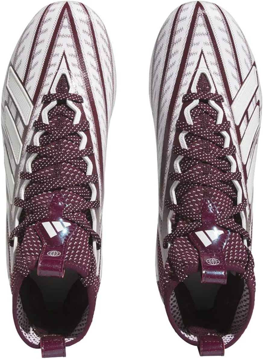Футбольные бутсы Adidas Mens Freak 23 для игры в линию Name ‎Adidas, бордовый/белый — фото 4