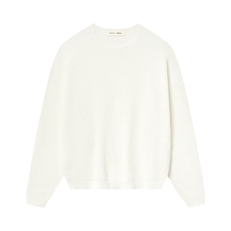 

Свитер Fear of God Essentials Waffle Crewneck Sweater, Cloud White