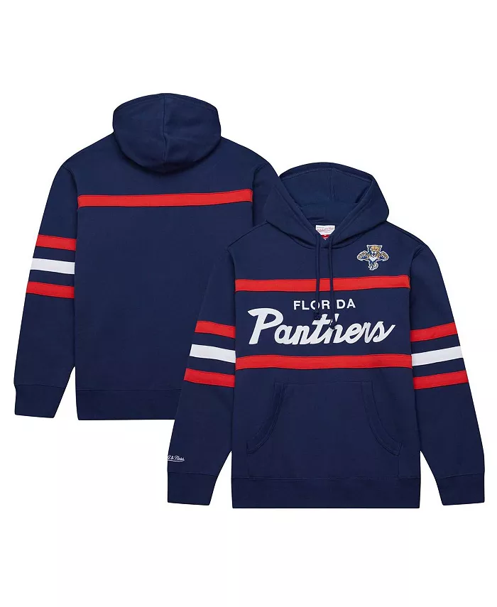 

Мужская синяя толстовка с капюшоном Florida Panthers Head Coach Mitchell & Ness